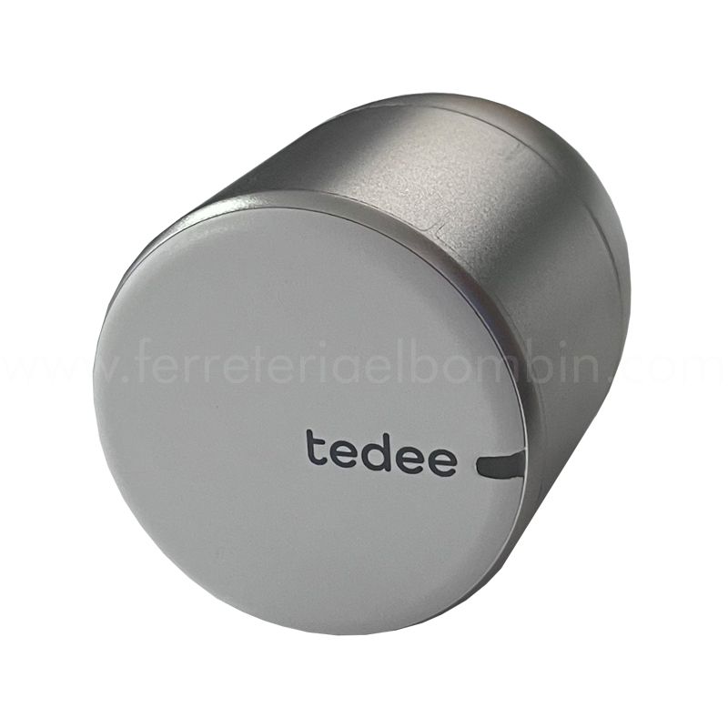 Cerradura electrónica color plata Marca Tedee. Ferretería El Bombín