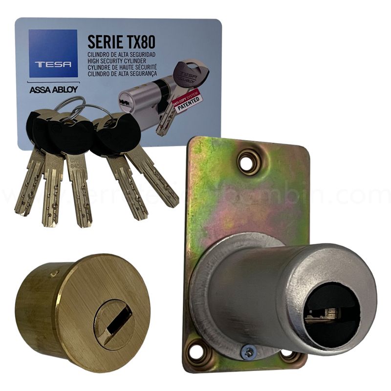 TESA CILINDRO SEGURIDAD SERIE TX80 FIJO