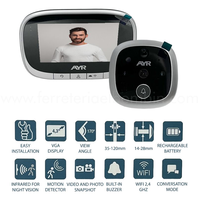 Mirilla digital AYR WIFI 763