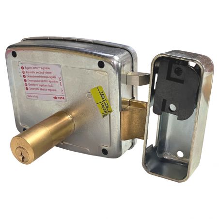 Cerradura Eléctrica CISA Art. 11721 - Para Aplicar - Medidas 70 Mm A La Derecha - 12 Voltios