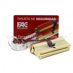 Cilindro 35x35mm con tarjeta de seguridad y 5 llaves