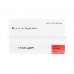 Tarjeta de propiedad Cilindro KABA marca SIDESE nº 6