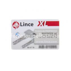 Tarjeta de seguridad de cerrojo 7930-R alta seguridad Lince